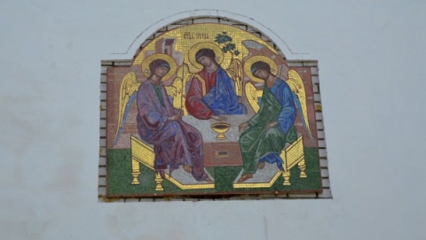 В Краматорске появилась мозаичная Троица