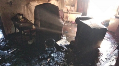 В Донецкой области в собственном доме при пожаре погиб пенсионер