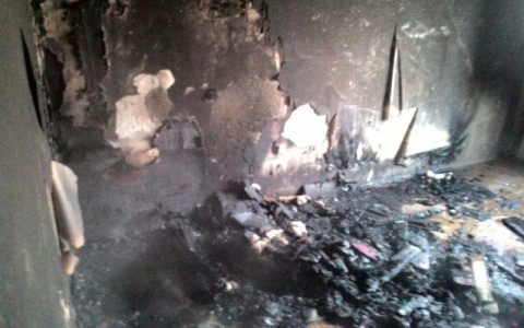 В Мариуполе во время пожара сгорел мужчина