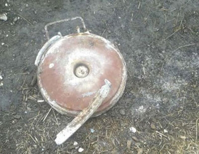 Под Краматорском во время строительства детской площадки нашли мину