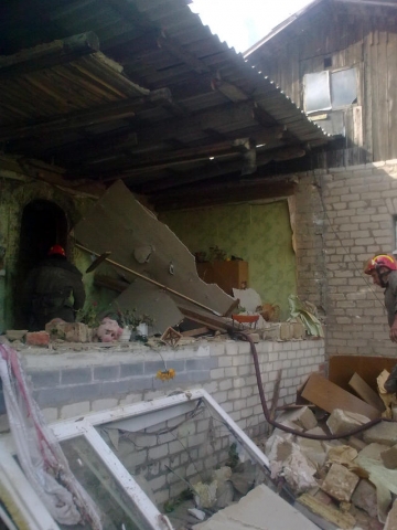 В результате взрыва в Лисичанске пострадал местный житель