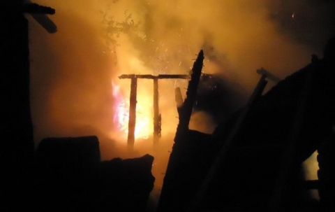 На Луганщине во время пожара погиб мужчина