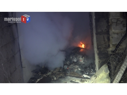 В Мариуполе полностью сгорел курятник с живностью