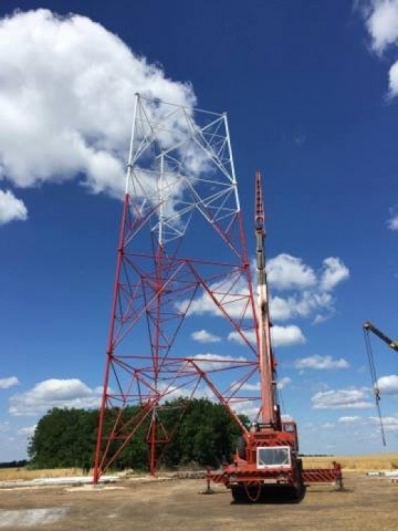 На Луганщине возводят новую телевизионную башню