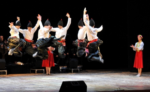 В Северодонецке выступали грузинские танцоры