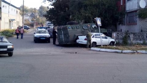 В Дружковке произошло ДТП с участием военного автомобиля