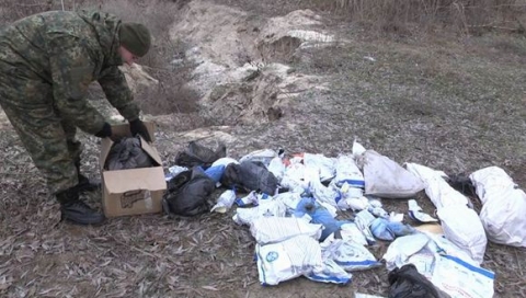 В Славянске в чистом поле сожгли 15 кг наркотиков