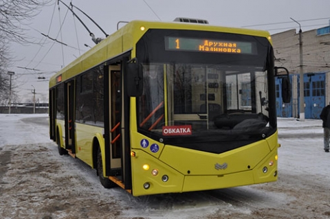 В Краматорск прибыли три новых троллейбуса