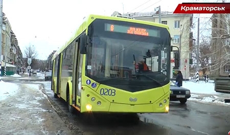В Краматорске уже весной обещают пустить в эксплуатацию обновленный троллейбусный маршрут