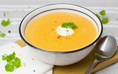 Рецепт морковно-имбирного крем-супа от шеф-повара