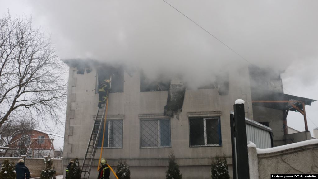 Президент Украины появится на пожарище в доме престарелых в Харькове
