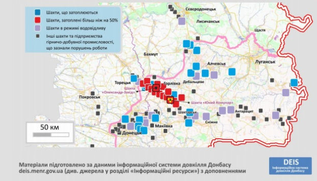ОБСЕ озвучила количество затопленных шахт на Донбассе