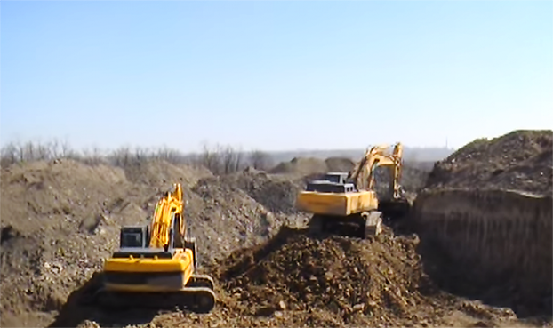 «Копанку» в черте города выкопали на неподконтрольной части Луганской области