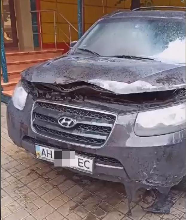 Подожгли машину бахмутского активиста