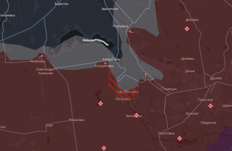 Армія РФ просунулася на південь від Костянтинівки