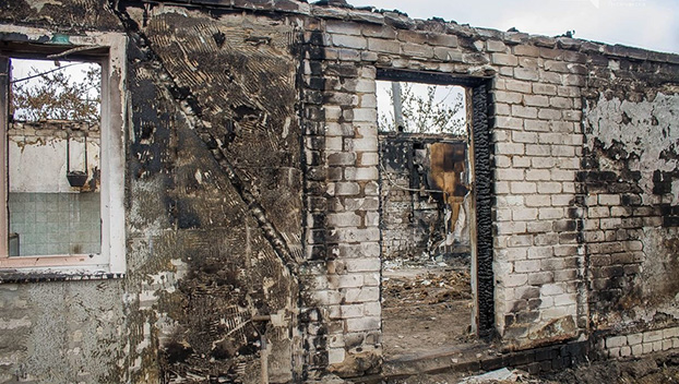 Погорельцы масштабного лесного пожара в Луганской области еще ждут помощи