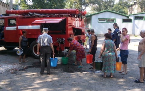 Жители шесть населенных пунктов Донетчины 10-й день остаются без воды