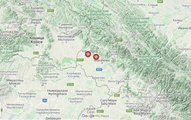 На Закарпатье на Пасху произошло два землетрясения