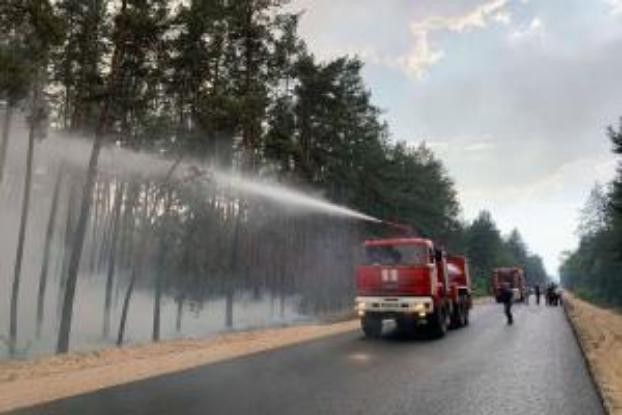 И вновь пожар в Луганской области