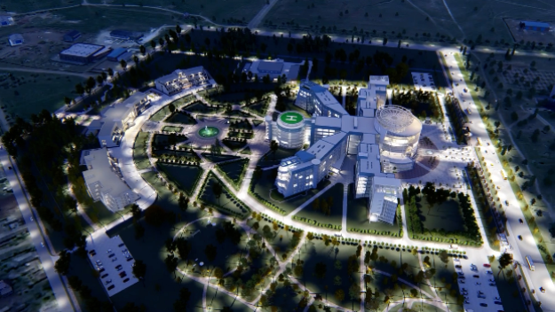 Названы сроки завершения строительства областной больницы в Краматорске