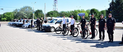 В Донецкой области появились патрули туристической полиции на велосипедах и мотоциклах