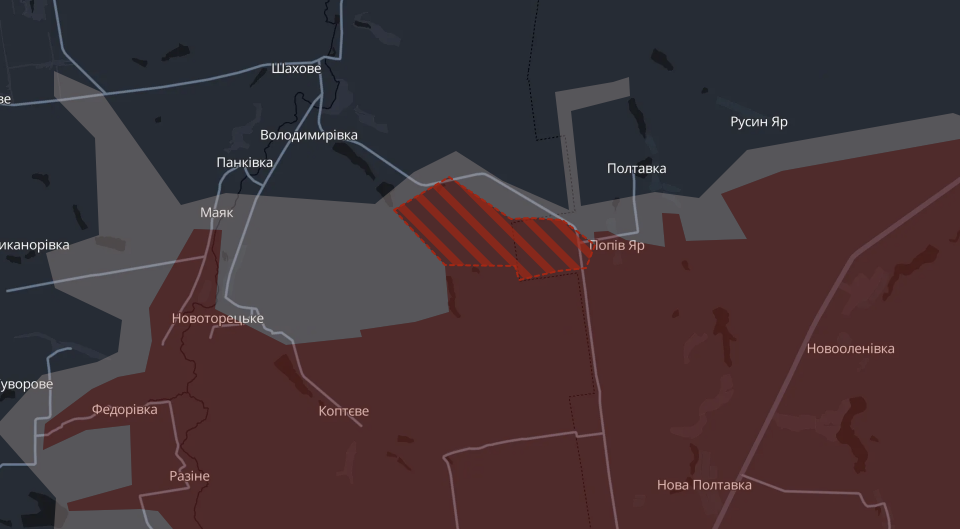 Російська армія зайняла нові позиції біля Полтавки Російська армія зайняла нові позиції біля Полтавки