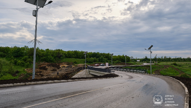 В Донецкой области отремонтирован мост на дороге в объезд ОРДО