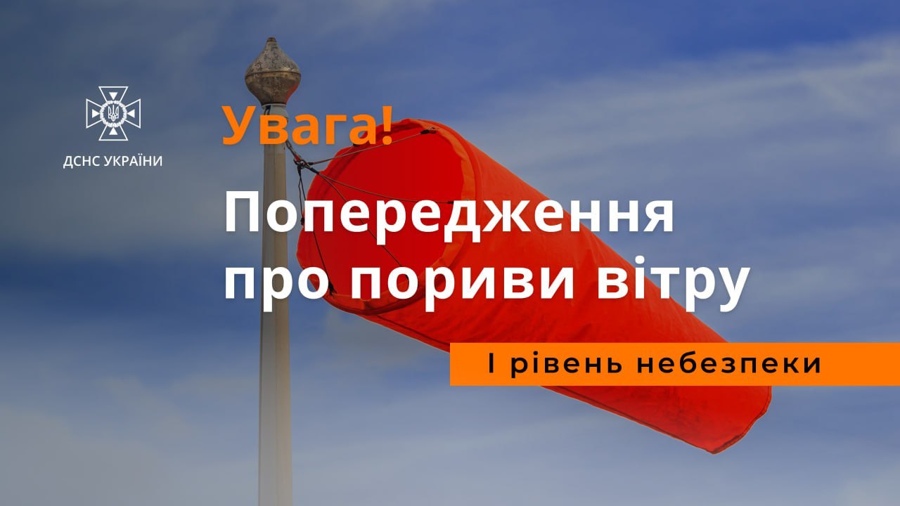На Донеччині очікуються грози та шквальний вітер