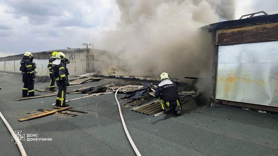 Сталася пожежа на підприємстві у Дружківці