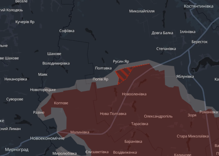 Армія РФ просунулась на Донеччині: Карта Армія РФ просунулась на Донеччині: Карта