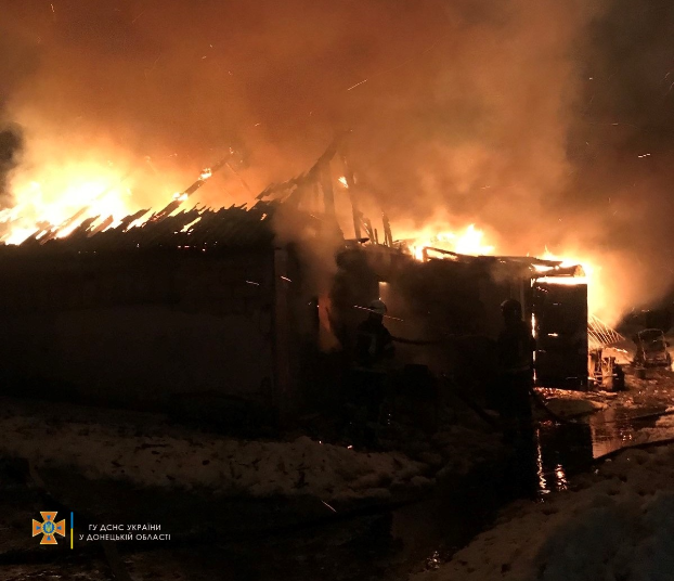 В Бахмуте сегодня горел частный дом — есть погибший