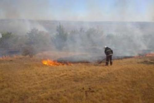 Во время тушения пожара в Луганской области взоpвался боеприпас