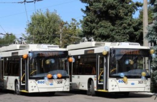 С 20 октября в Бахмуте стаpтует движение троллейбуса по маршруту №8