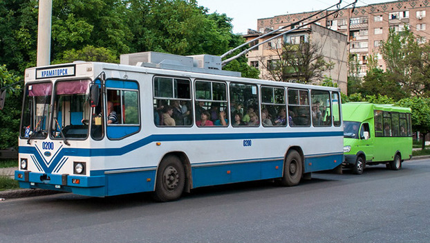 18 апреля в Краматорске общественный транспорт приостановит работу