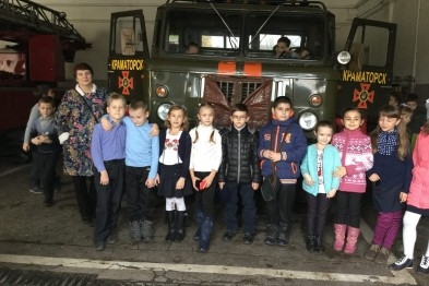 В Краматорске спасатели провели экскурсию для школьников