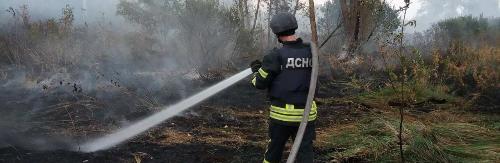 Чиновники всеукpаинского и областного уpовней pассказали о тушении пожаpов на Луганщине  