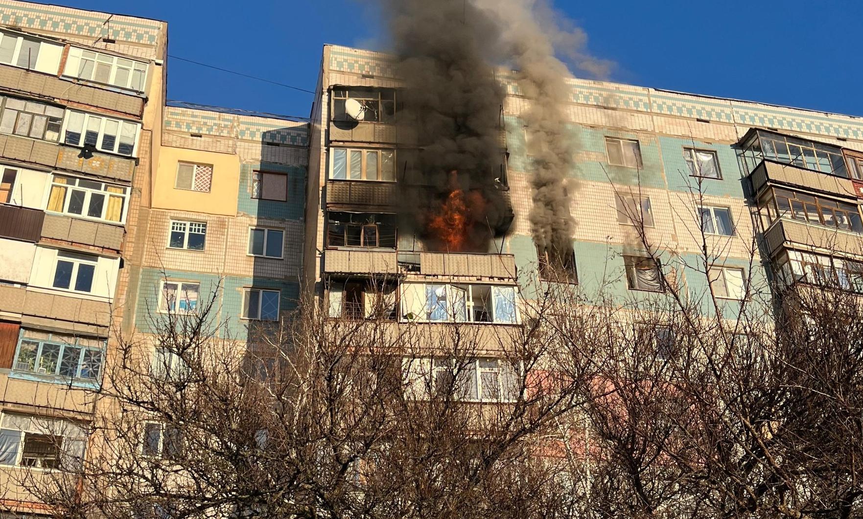 ДСНС ліквідувала пожежі після ударів дронів по Краматорську та Дружківці