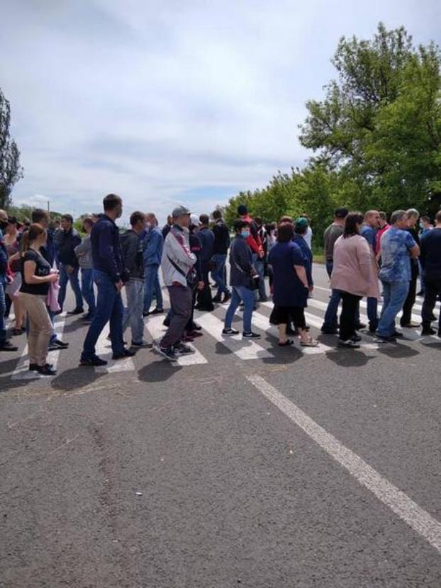 Шахтеры  ГП «Селидовуголь» присоединились к протестным акциям по перекрытию дорог