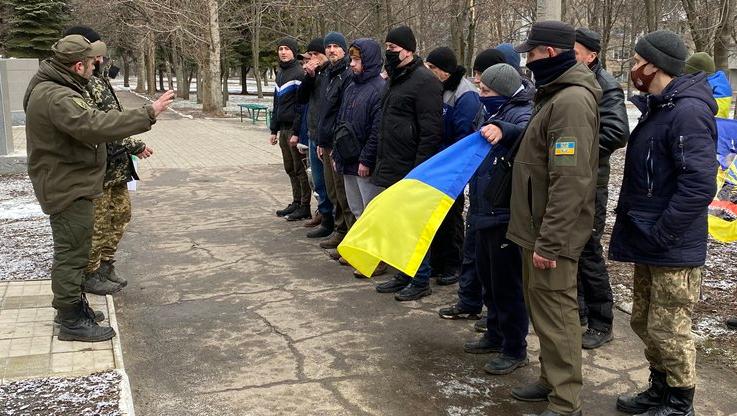 Добровольческое формирование Константиновской городской тергромады приняли присягу