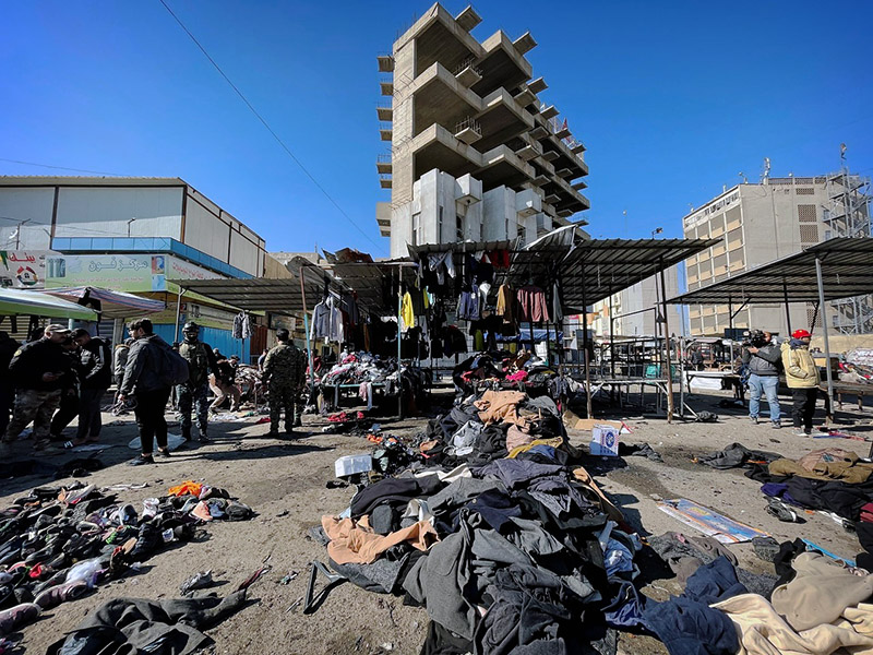 последствия взрыва в Багдаде, фото взрыва на площадь ат-таяран