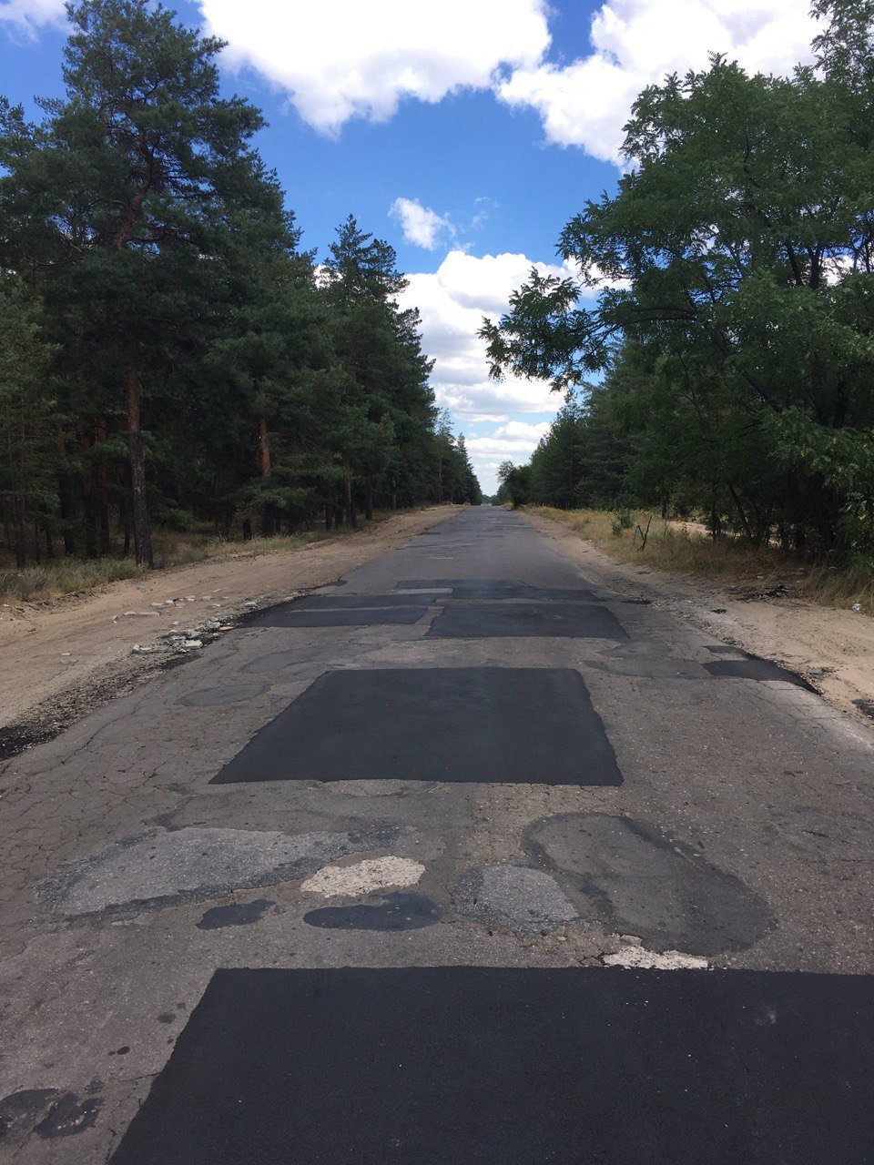 Луганская область ямочный ремонт дорога Прудовка