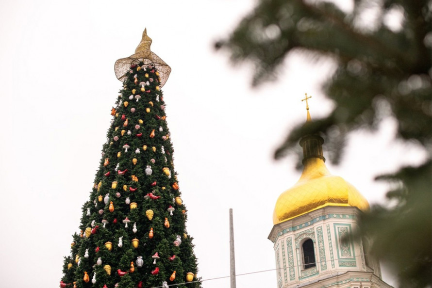 рождественская ёлка киев софиевская площадь