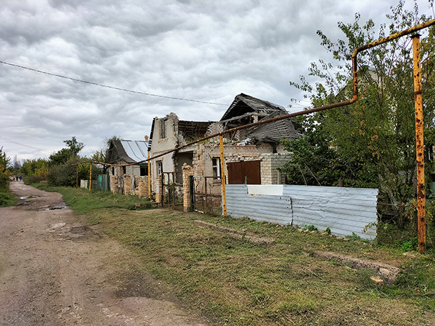 улица поселка в Донецкой области