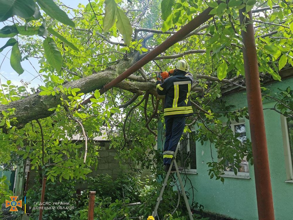 Последствия непогоды в различных регионах Донецкой области