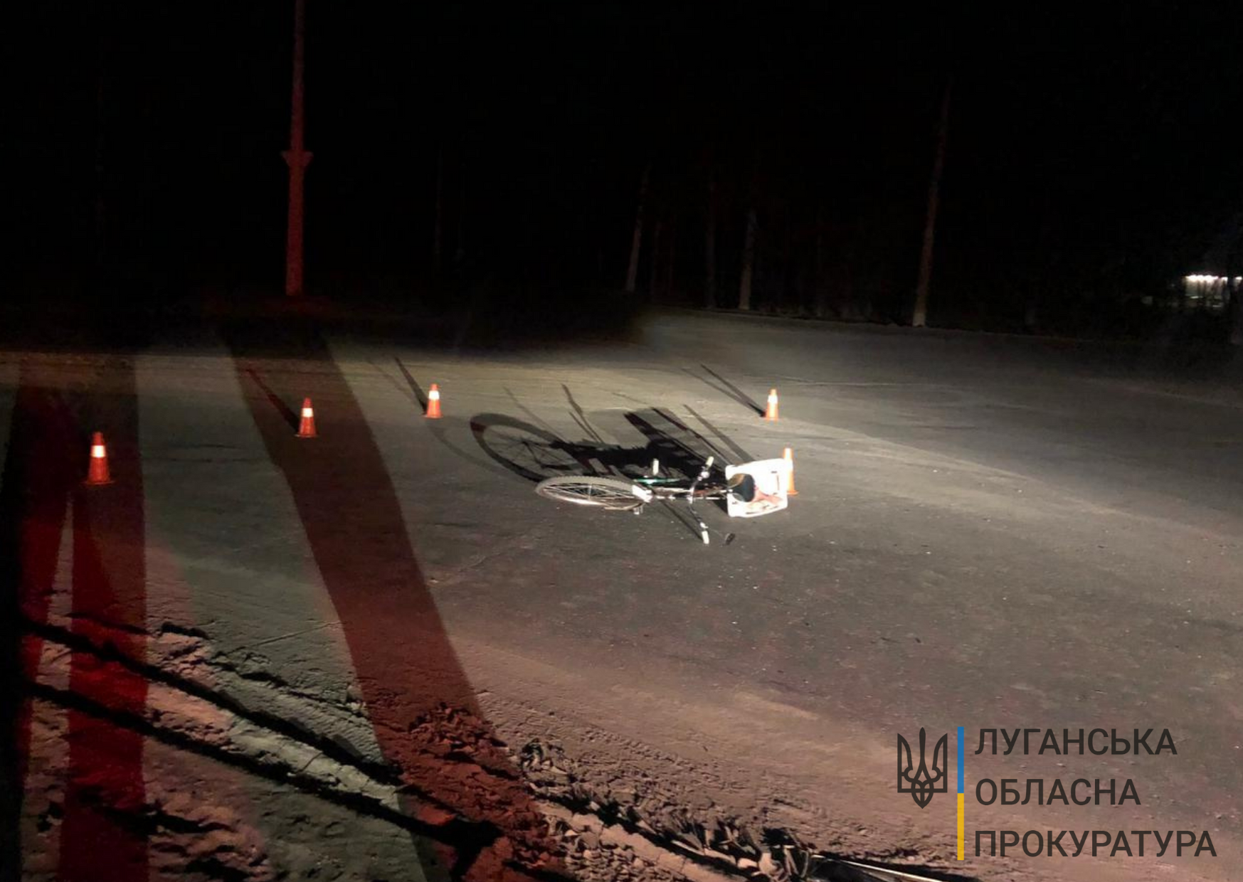 Полицейский сбил велосипедиста на Донбассе