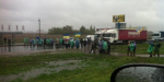 В Киеве на Окружной АТОшники заблокировали движение во всех направлениях (фото) 