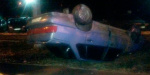 В Мариуполе пьяный водитель перевернулся на автомобиле
