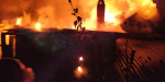 В Константиновке поздним вечером загорелся заброшенный дом