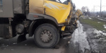 В Мариуполе при столкновении пострадали два грузовых автомобиля