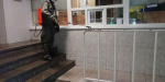В Мариуполе провели санитарную обработку отделения полиции